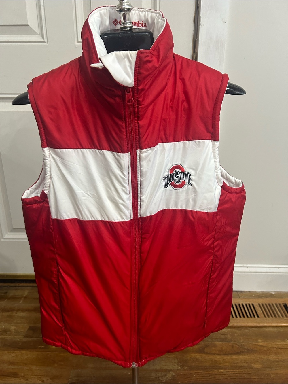 Columbia Ohio State Puffer Vest with Team Patch